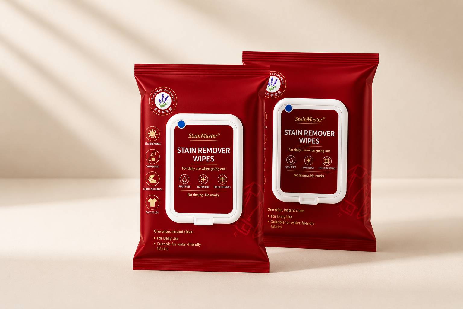 2 pack bundle | Stain Remover Wipes Bundle | 20 wipes each pack