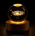 3D Galaxy Crystal Ball LED Night Lamp