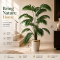 Artificial Palm Plant – Tropical Indoor Decorative plant with pot.