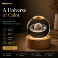 3D Saturn Crystal Ball LED Night Lamp