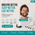 Magnetic Nasal Dilator Kit for Better Breathing & Snoring Relief – Skin-Safe Magnetic Nose Clip with 4 Silicone Nasal Cone Sizes