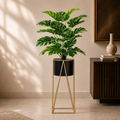 Modern Plant Pot Stand with leafs