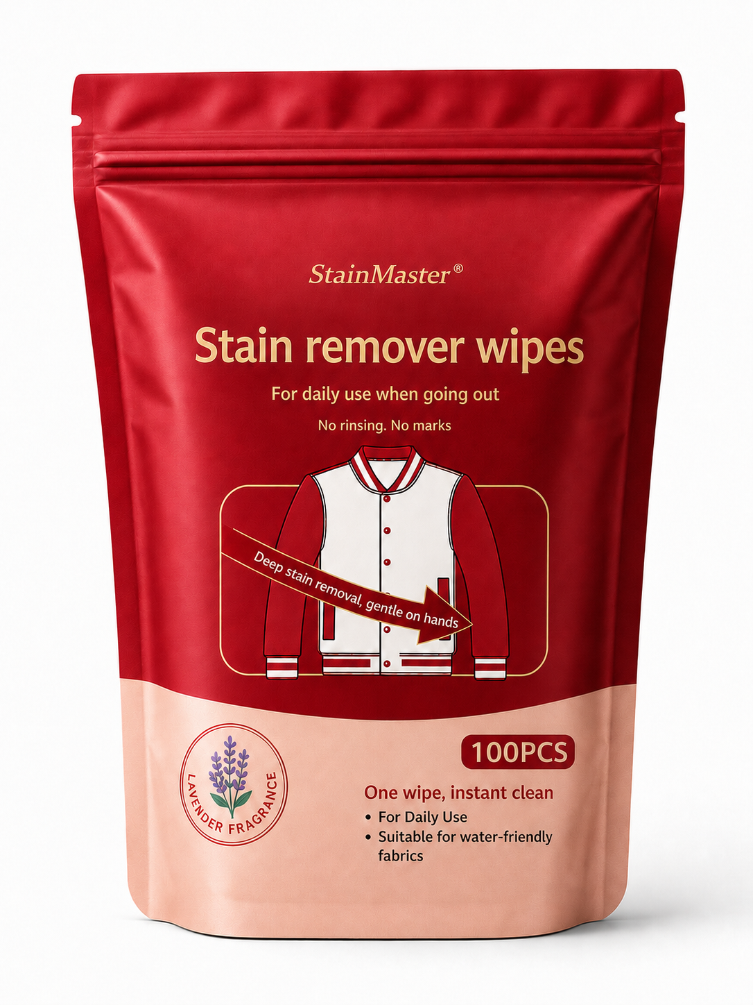 Stain Remover Wipes 100 Wipes Pack (Upgraded formula)