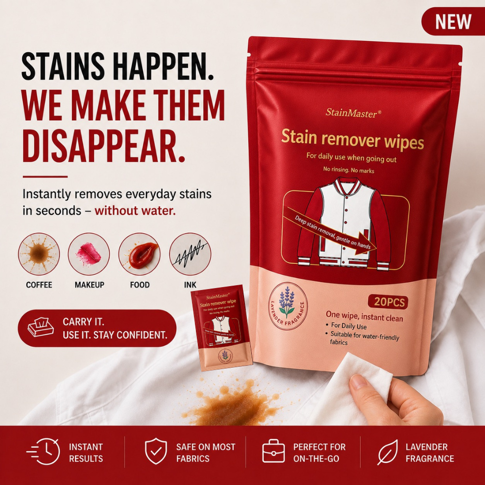 Stain Remover Wipes 20 Pcs Pack