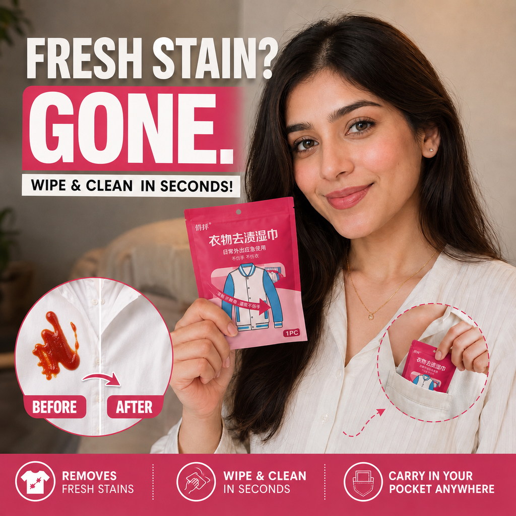 Stain Remover Wipes (Imported) 20 Wipes Pack
